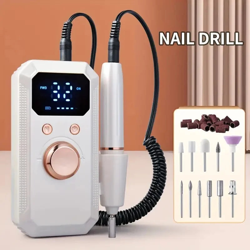 Electric Nail File Set USB Charging Portable Nail Polisher