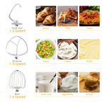 Electric 6-Speed Stand Mixer and Dough Kneader 1200W