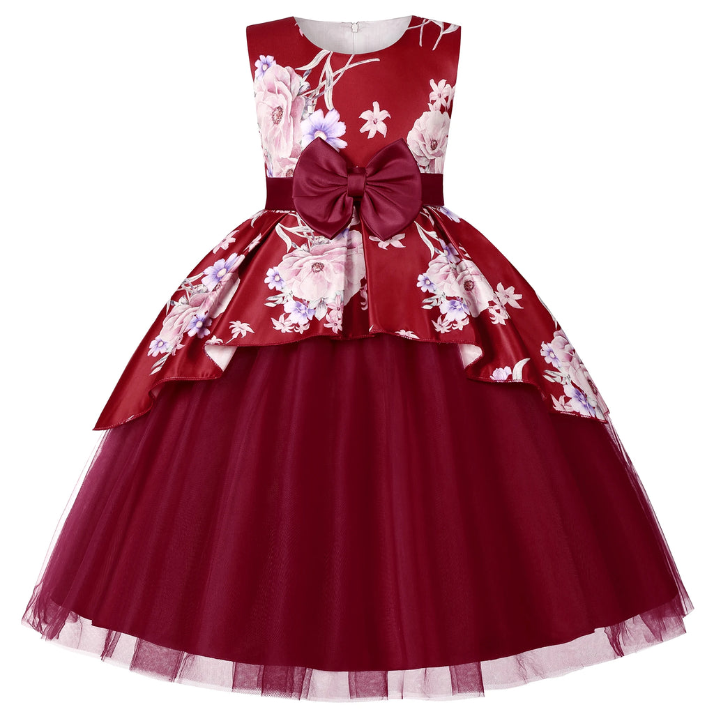 Girls' Tea-Length Flower Girl Dress Formal Party