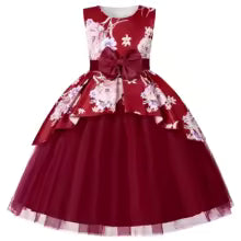 Girls' Tea-Length Flower Girl Dress Formal Party