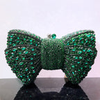 Women's Luxury Rhinestone Bow Wedding Evening Clutch Bag