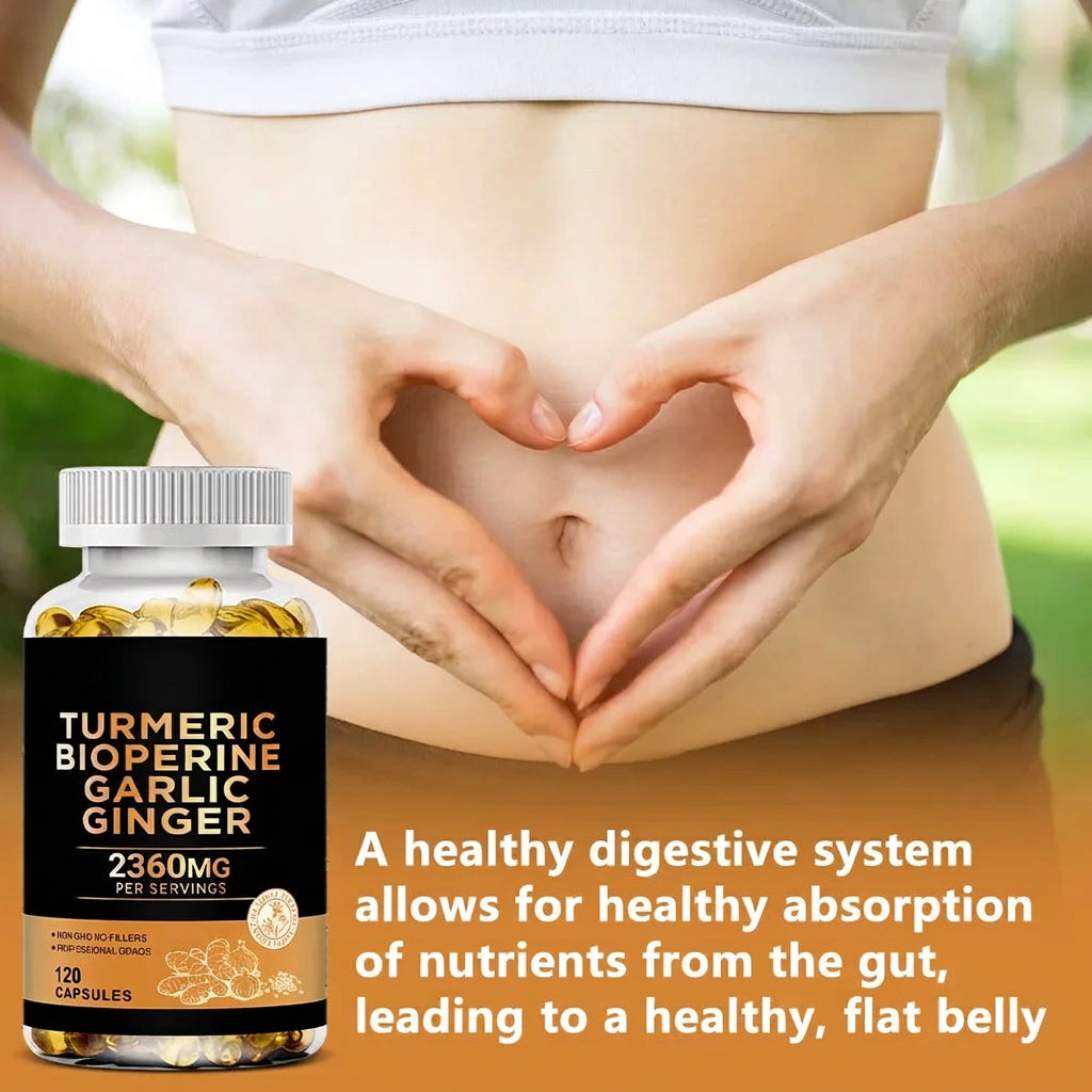 Turmeric and Garlic Joint Support Dietary Supplement Capsules
