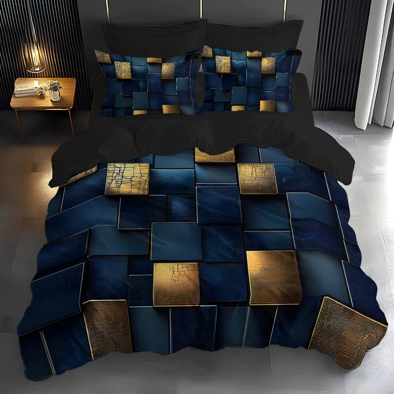 3D Space Cartoon Duvet Cover Set