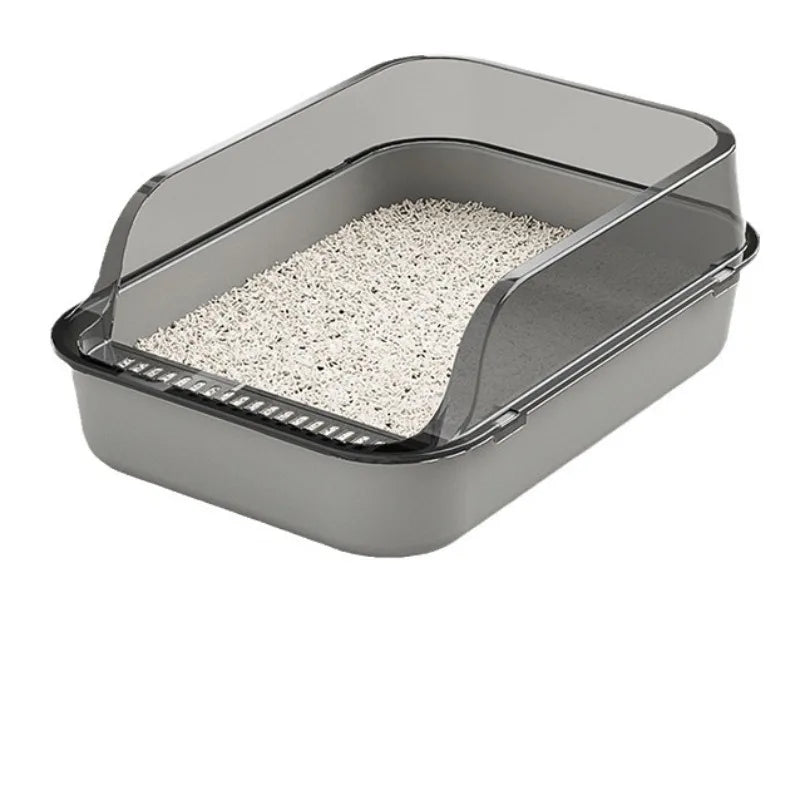 Semi Enclosed Anti Tracking Cat Litter Box for Cats