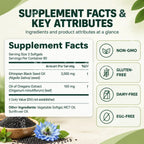 Black Seed Oil with Oregano Oil Dietary Supplement Softgels