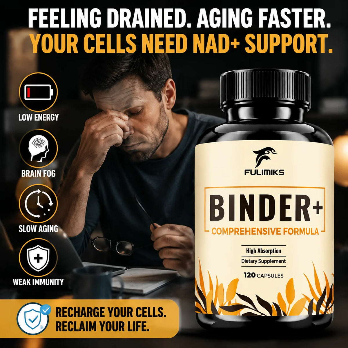 Detox Binder Supplement Zeolite Bentonite Clay Milk Thistle Liver Gut Support