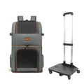Dual Compartment Pet Trolley Backpack Carrier for Dogs Cats