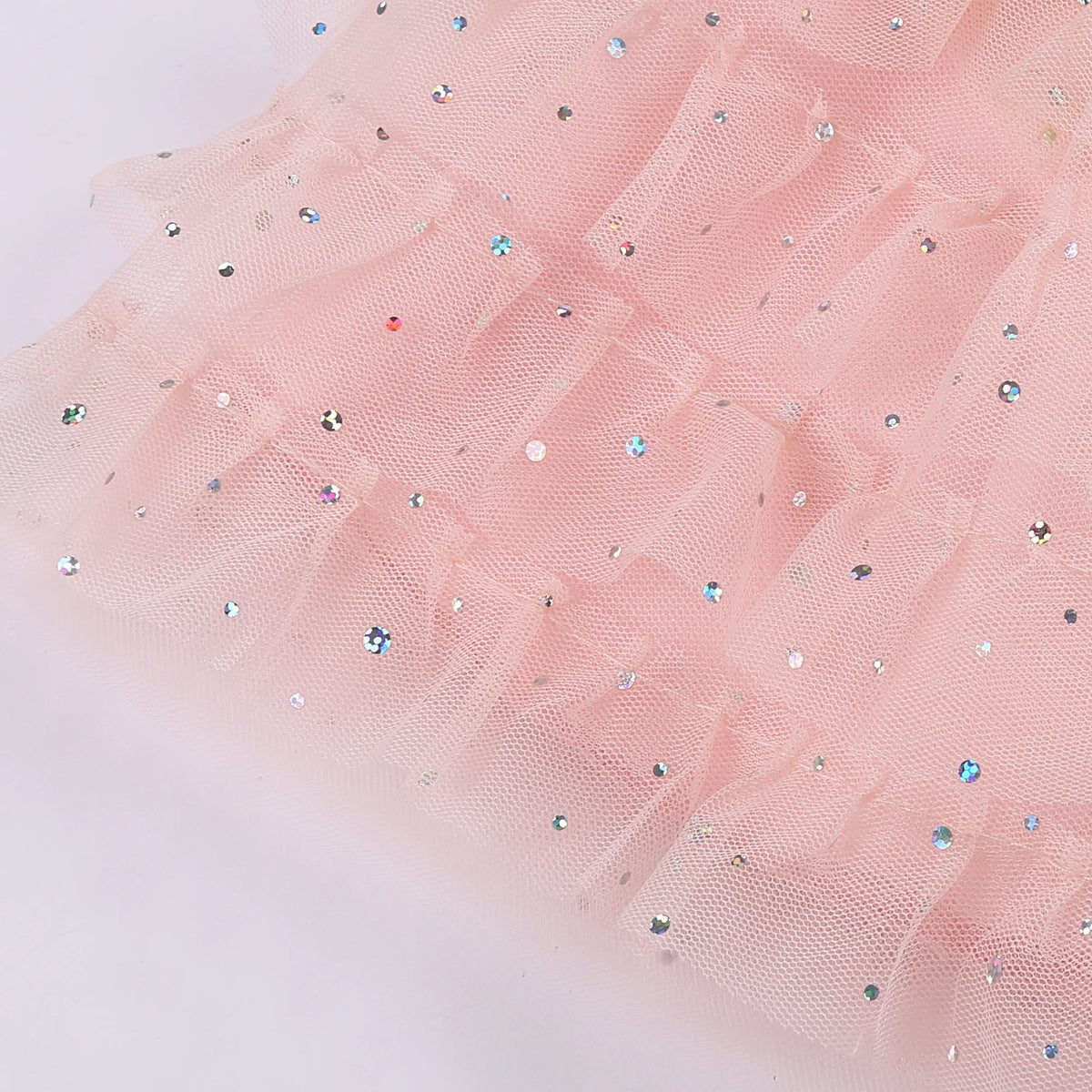 Girls' Sequin Bow Tulle Princess Dress