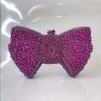 Women's Luxury Rhinestone Bow Wedding Evening Clutch Bag