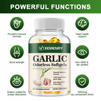 Odorless Garlic Heart and Cholesterol Support Capsules