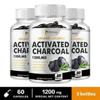 Activated Charcoal Capsules Digestive Bloating Relief