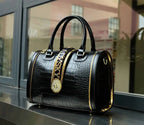 Women's Crocodile Pattern Leather Handbag Crossbody Bag