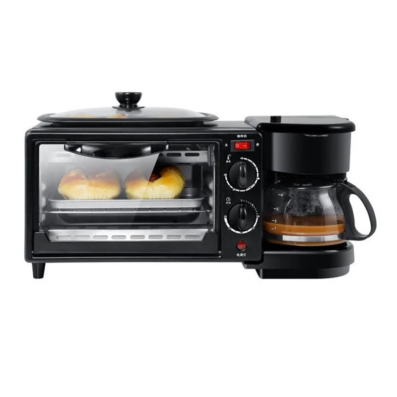 Multifunctional 3-in-1 Stainless Steel Breakfast Machine