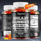 Shilajit Energy and Memory Support Dietary Supplement Gummies