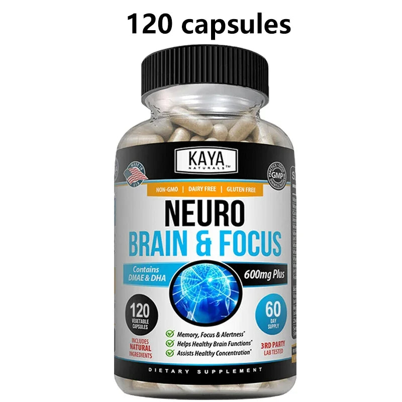 Nootropic Brain Support Supplement Memory Focus Capsules