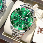 Men's Gold Quartz Stainless Steel Watch with Date