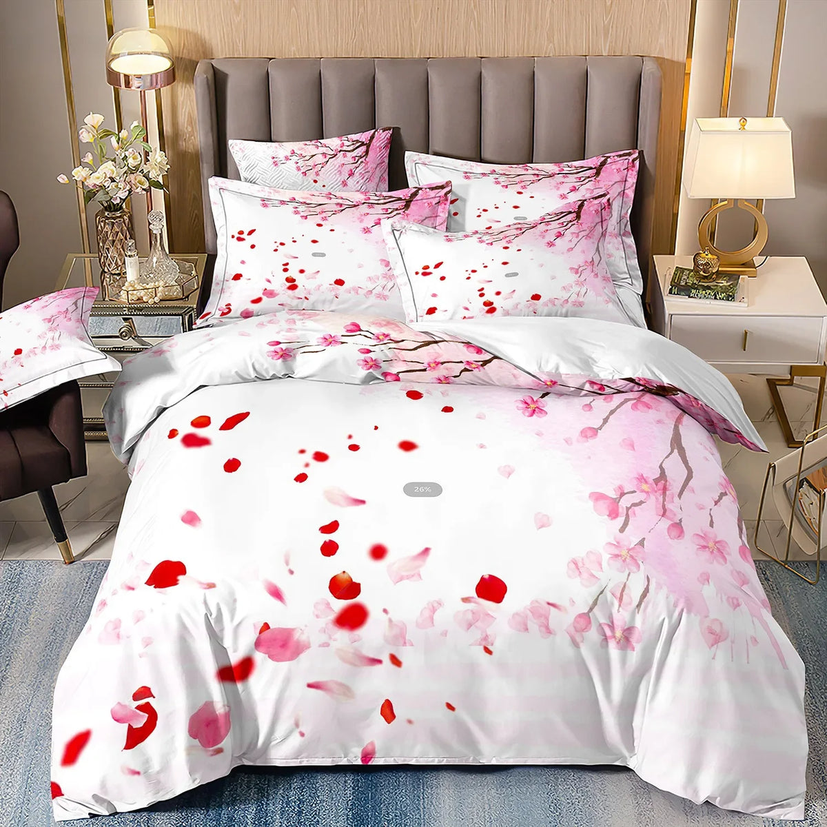 Japanese Ukiyo-e Wave Print Duvet Cover Set