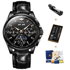 Men's Automatic Mechanical Watch with Moon Phase