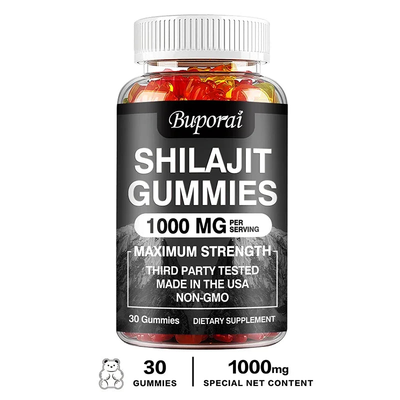 Shilajit Energy and Memory Support Dietary Supplement Gummies
