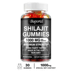 Shilajit Energy and Memory Support Dietary Supplement Gummies