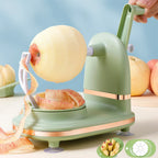 Hand-Cranked Manual Fruit Peeler with Divider and Spare Blades