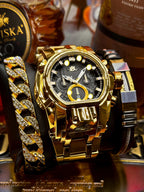 Men's Punk Large Dial Waterproof Luminous Quartz Watch