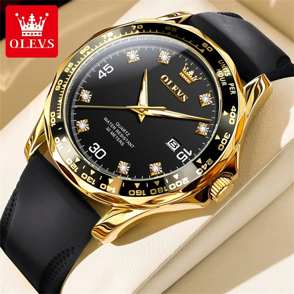 Men's Quartz Stainless Steel Watch with Auto Date