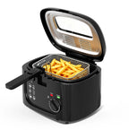1600W Electric Deep Fryer with 2.6-Quart Non-Stick Basket