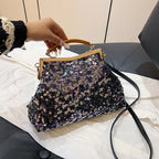Women's Luxury Sequin Glitter Evening Clutch Bag
