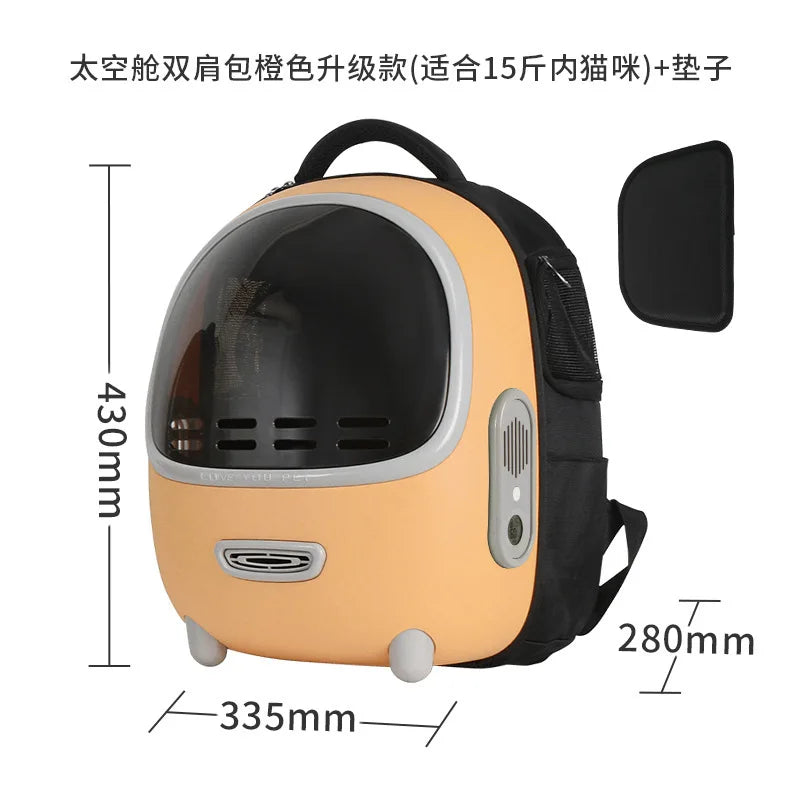 Breathable Space Capsule Pet Carrier Backpack for Cats Dogs