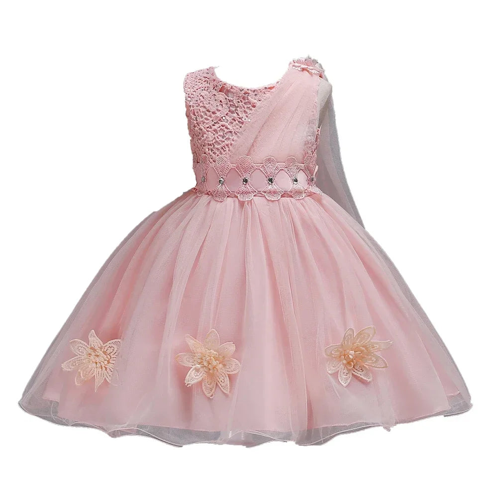 Flower Girl Tulle Lace Princess Dress