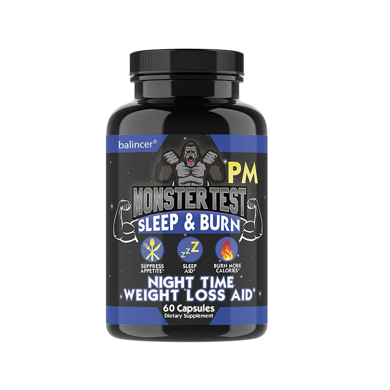 Nighttime Fat Burning Supplement with Magnesium Zinc Natural Plant Extracts