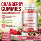 Cranberry Urinary Tract Health Support Dietary Supplement Gummies