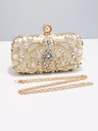 Women's Luxury Pearl Beading Evening Clutch Bag