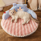 20.5 Inch Plush Pet Bed Cushion Mat for Cats Dogs