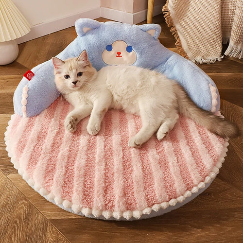 20.5 Inch Plush Pet Bed Cushion Mat for Cats Dogs