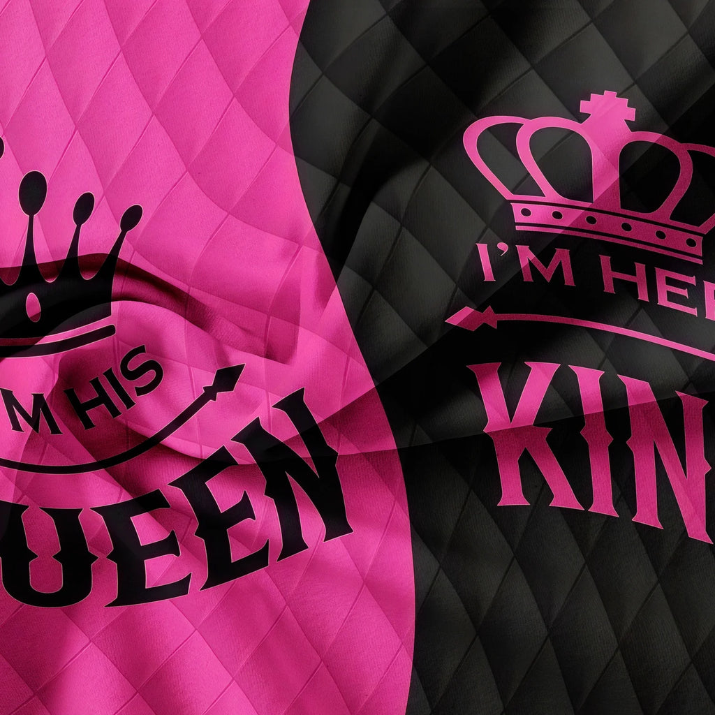 King & Queen Printed Duvet Cover Set 3 Pcs
