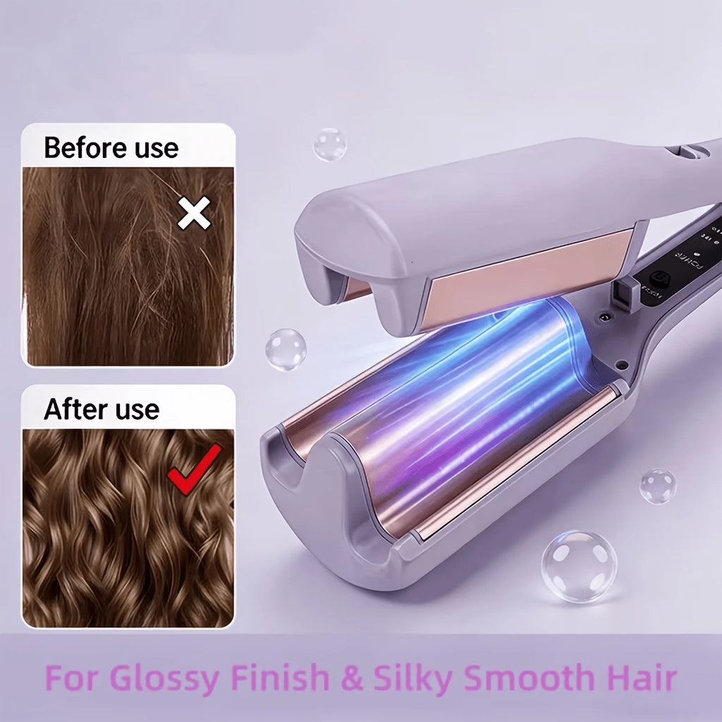 32mm Wave Curling Iron with Comb and Hair Ties