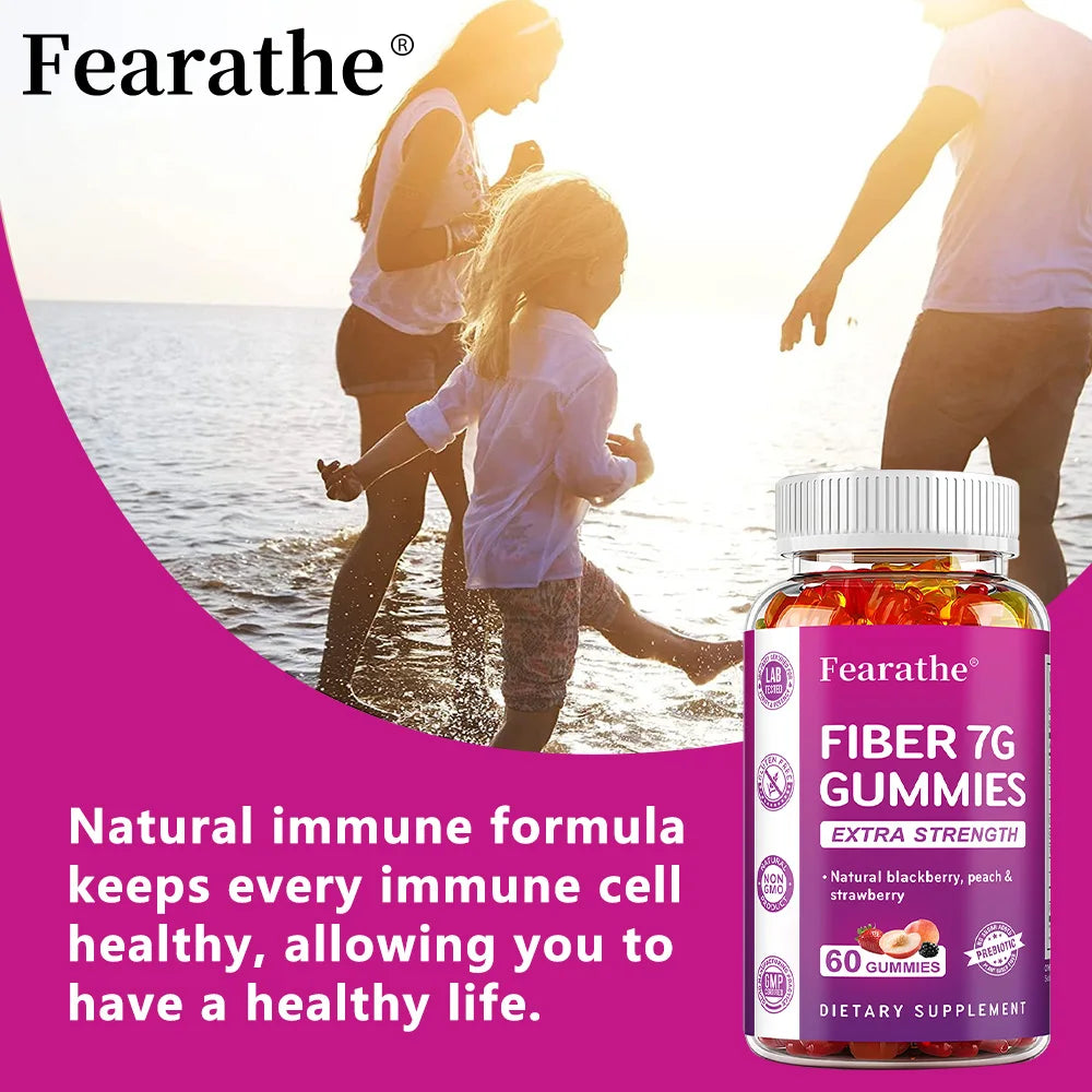 Prebiotic Fiber Digestive Health Support Dietary Supplement Gummies