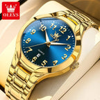 Men's Quartz Stainless Steel Watch with Calendar