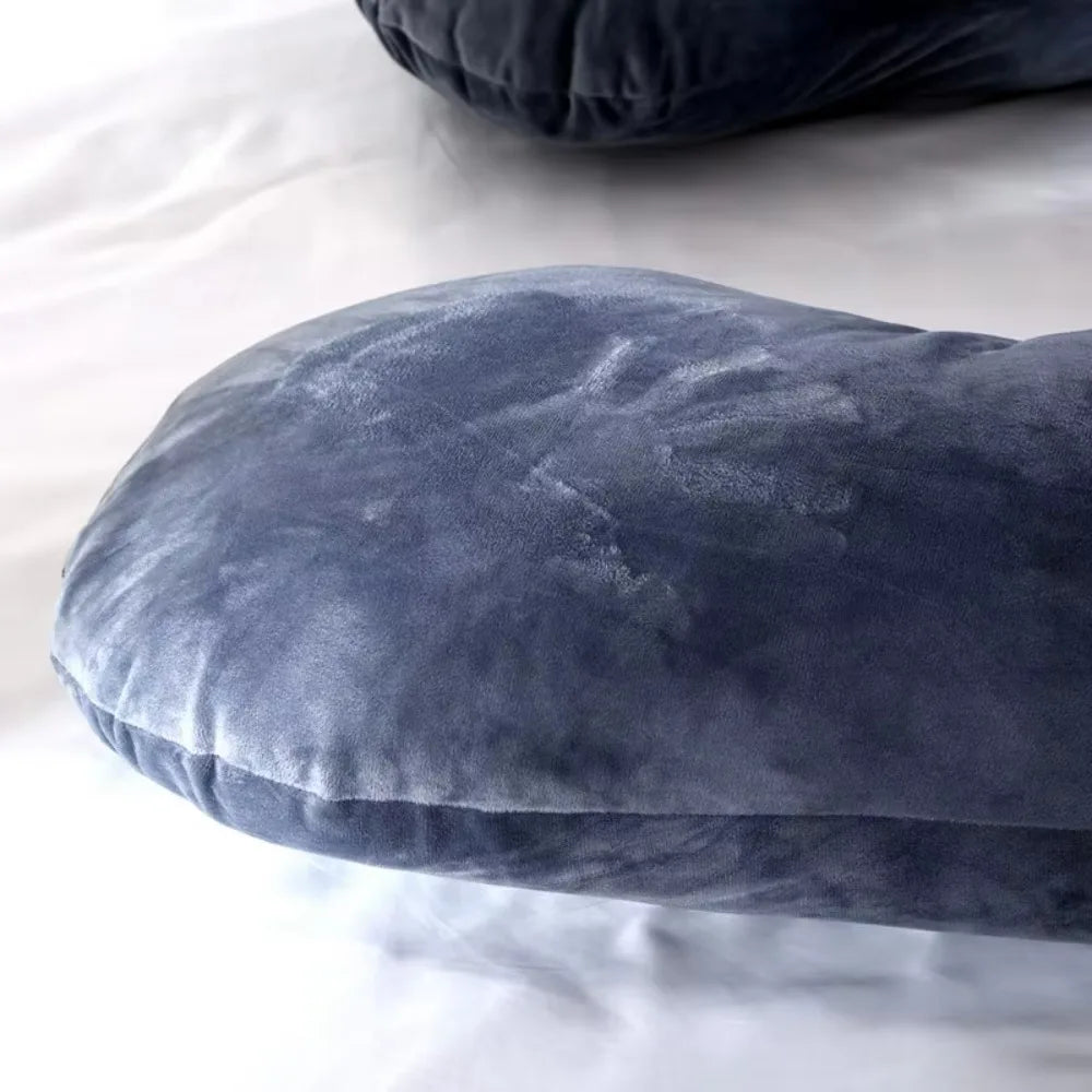 U-Shape Maternity Body Pillow Soft Fleece Pregnancy Support