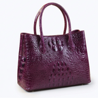 Women's Alligator Pattern Leather Handbag Crossbody Bag