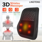 Heat Therapy 3D Kneading Back Massager for Neck Shoulders Legs