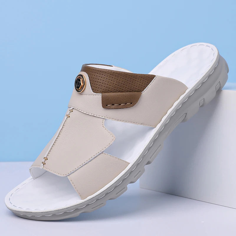 Men's Casual Color Block Beach Slide Sandals DH8917