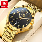 Men's Quartz Stainless Steel Watch with Calendar