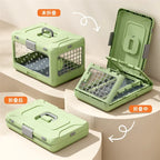 Portable Folding Transparent Travel Pet Carrier Suitcase for Cats Dogs