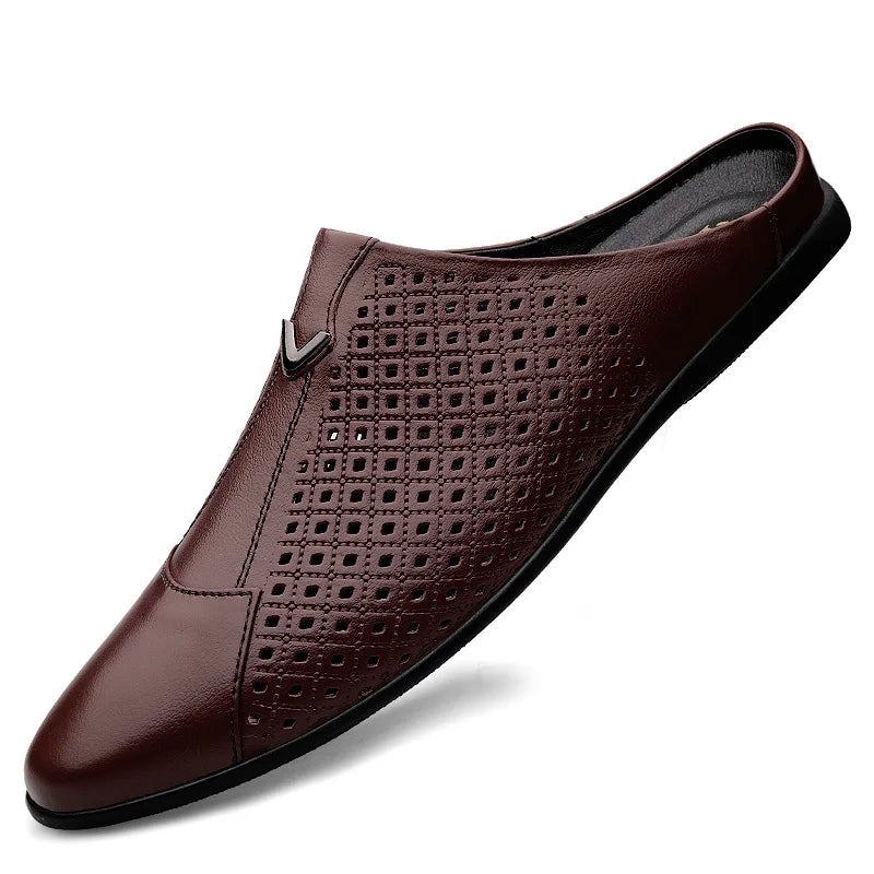 Men's Genuine Leather Slip-On Loafers