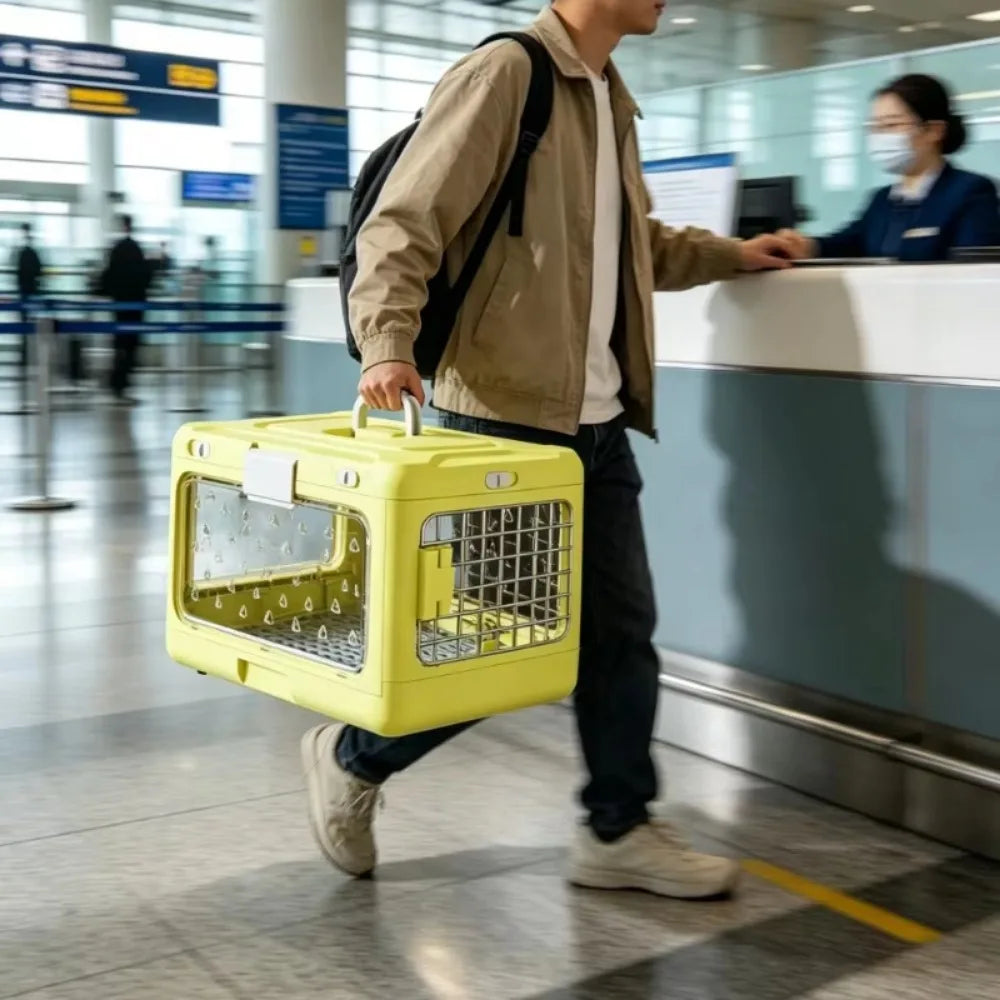 Portable Folding Travel Pet Carrier Box for Cats Dogs