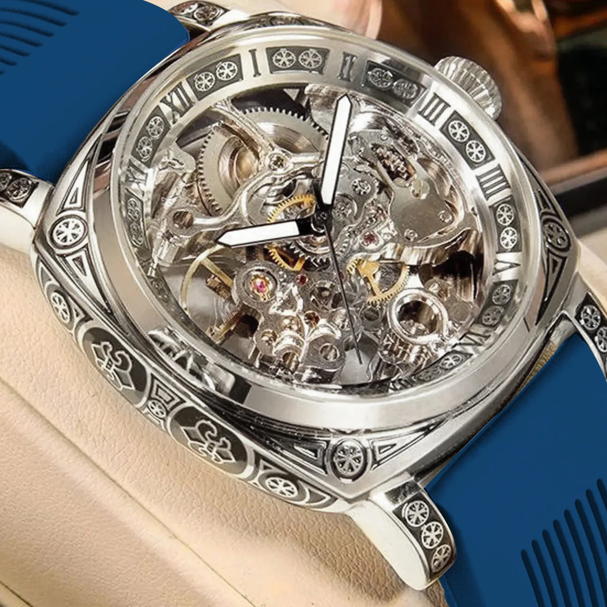 Men's Automatic Tourbillon Hollow Mechanical Watch
