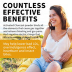 Activated Charcoal Capsules Digestive Bloating Relief